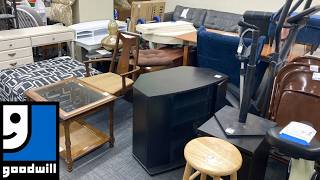 GOODWILL SHOP WITH ME SOFAS CHAIRS TABLES FURNITURE KITCHENWARE DECOR SHOPPING STORE WALK THROUGH