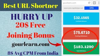 WOW 🤑 High CPM Best Link Shortener Website