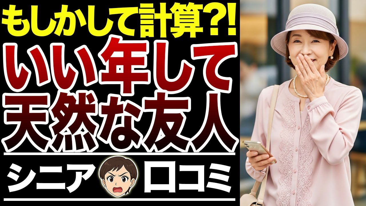 【老害予備軍】天然は演技？お嬢様気取りでマイペースな友人の正体【シニア口コミ15件】