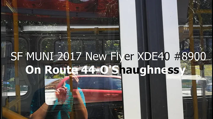 SF MUNI 2017 New Flyer XDE40 #8900 on Route 44-O'Shaughnessy