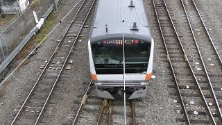 JR東日本 E233系H58編成 付属4両 トップビュー 下り方 中央線