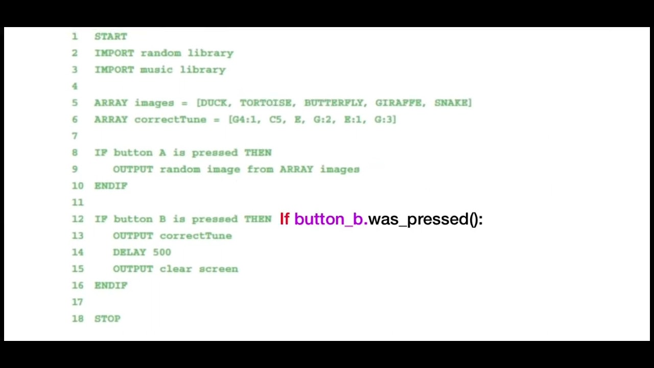 How to translate python into pseudo code - YouTube