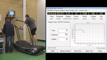Gait analysis using the Pacer Performance System and Curve 3 nonmotorised treadmill