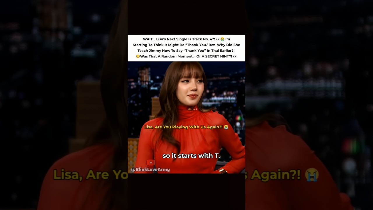 Lisa Give Hint For Her Next Single #lisa #jimmyfallon #sawadika #blackpink #kpopshorts #fypviralシ