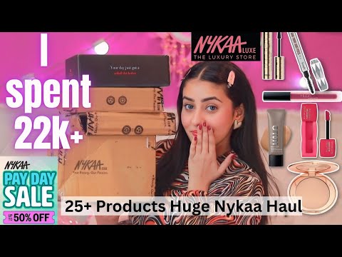 huge Nykaa haul | Nykaa Pay day sale haul | luxury & affordable brands review #nykaa #haul #makeup