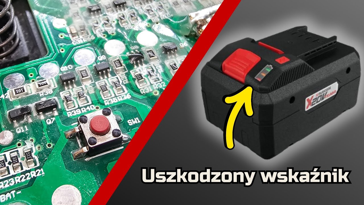 Akumulator Parkside 8Ah PAPS 208 A1 | Naprawa za 2 zł | Niedziałający wskaźnik naładowania