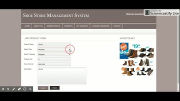 PHP And MySQL Project On Shoe Store Management System