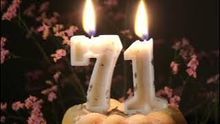 Happy Birthday to you | 71 years | Seventy one years | Virtual Candle
