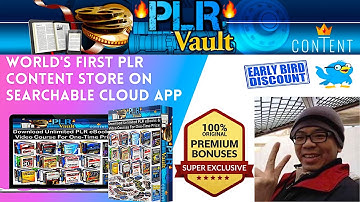 🔥🔥 PLR Vault Explainer Video By Allaxe Gan 🔥🔥