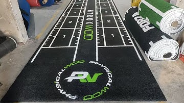 From Idea to Reality!  Custom Gym Turf Production | Client Design → Our Factory → Final Installation