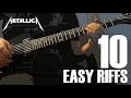 10 easy Metallica riffs