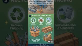 What Happens to the Materials After Demolition in LA #expertdemobuild #construction #viral