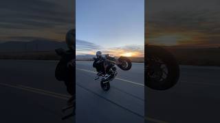 Sunday Funday🙌🏾🔥 Absolutely loving this thing🖤  #clappergang #wheelie #sunset 🎥:@dirty_deeds801