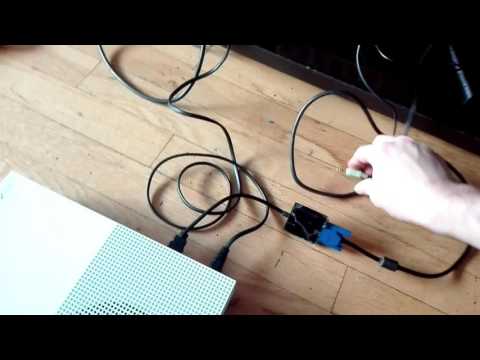 How to Connect XBOX ONE to a VGA  Monitor PC (Pc Screen ADAPTER)