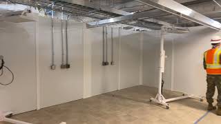 First floor of Alternate Care Facility - tour of patient cubicles