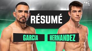 Résumé UFC : Du STRIKING à la HOLLOWAY chez les -70 kg entre Garcia et Hernandez !