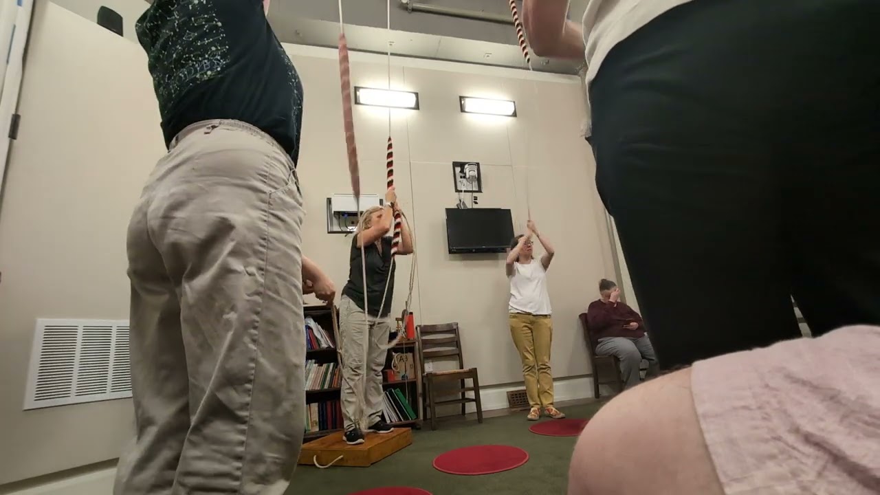 Bellringing. Grandsire Triples at Virginia Theological Seminary, Alexandria.