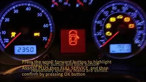 AUDI A8  2009 11 How to reset service light indicator