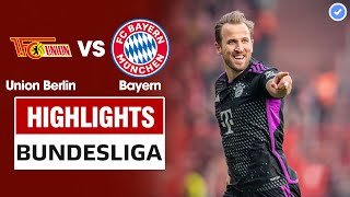 Highlights Union Berlin vs Bayern Munich | Harry Kane tung siêu phẩm sút phạt-Bayern thắng hủy diệt