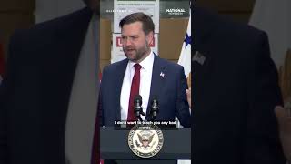 JD Vance jokes about doin 'Biden shuffle' to avoid slipping on icy runway