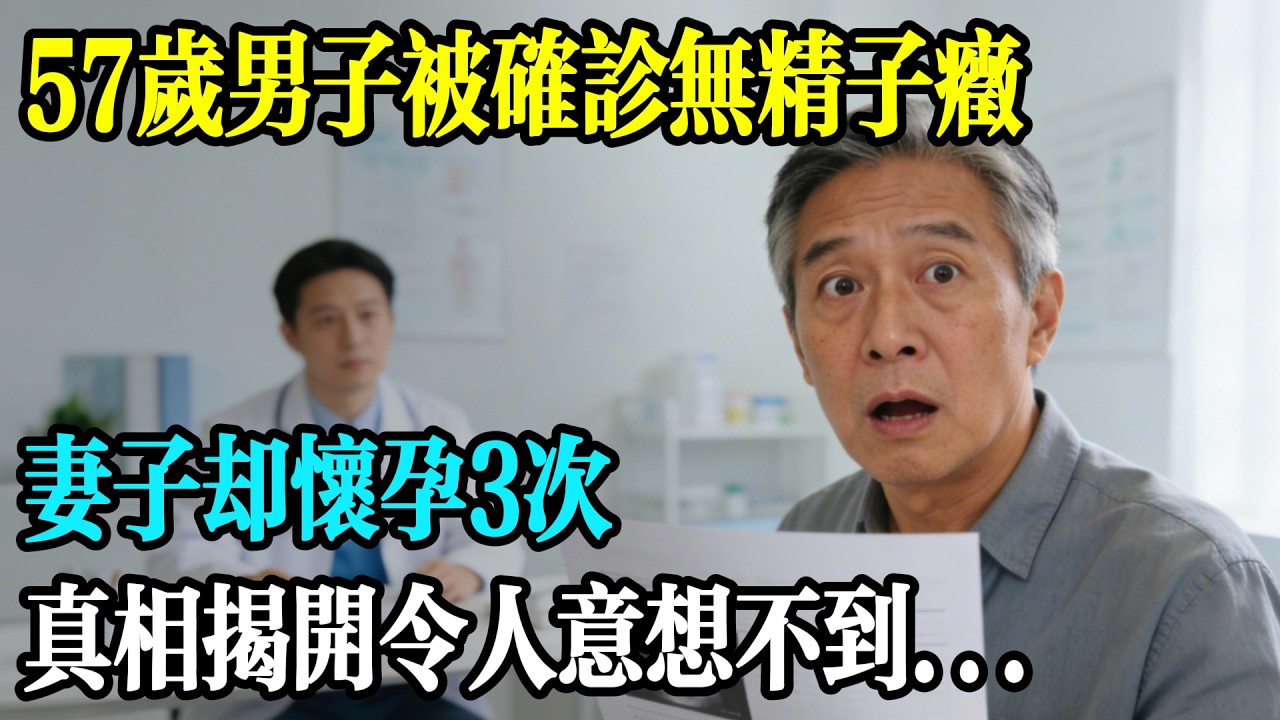 57歲男子被確診無精症，妻子卻懷孕3次，真相揭開令人意想不到…