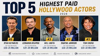 Top 5 Highest Paid Hollywood Actors in 2026 | Per Movie Salary Comparison