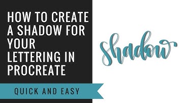 How To Create a Shadow for Your Lettering In Procreate | Bossy Brushstrokes Tutorial