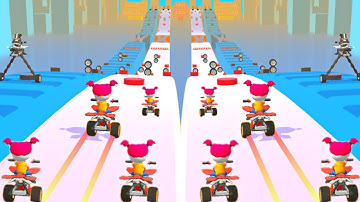 MAX LEVELS in Springy Wheels - Android IOS Gameplay - Levels (148-151).