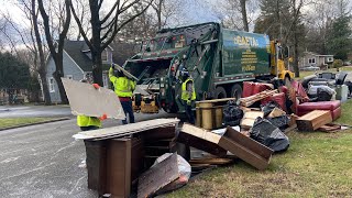 LEACH GARBAGE TRUCK vs. MASSIVE FLOOD BULK CLEANUP