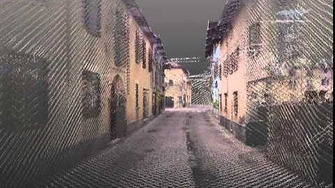 Trimble MX2 pointcloud drive through