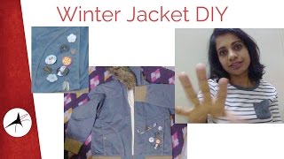 DIY: Winter Jacket Revamp With Pins & Badges | Very Easy | Arpitha Rai