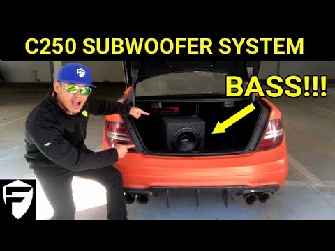 ADD SUBWOOFER & AMP TO MERCEDES STOCK HEADUNIT FOR UNDER $250 - YouTube