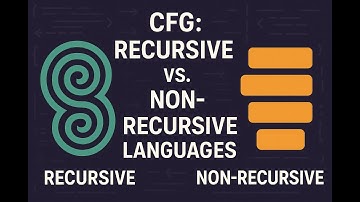 #3 Recursive vs. Non-Recursive Languages (Compiler Course)