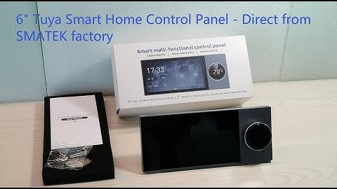 SMATEK 6 inch Tuya Smart Home Control Panel Touch Screen Zigbee Gateway Russian English Language S8E