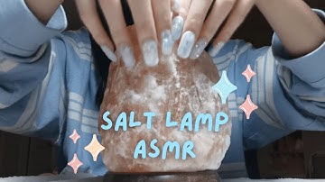 fast and aggressive asmr | gritty salt lamp scratching and tapping (no talking)