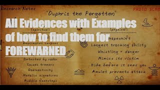 Forwarned Evidence Guide complete