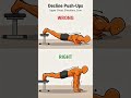 Decline Push-Ups: 90% Are Doing This WRONG (Fix It NOW!) #homeworkout #fitness #gym #shortsvideo