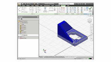 Autodesk Inventor Tutorial - Symmetry and the Mirror Tool