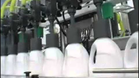 Automatic linear filling machine LINE PVC - Chemical detergents