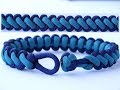 Make a "Bootlace" Curling Millipede CBYS Clean Design Knot and Loop Paracord Survival Bracelet