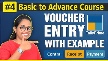 #4 Tally Prime- Voucher entry in Tally- “Contra”, “Receipt”, “Payment”