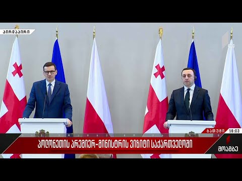 პოლონეთის პრემიერ-მინისტრის ვიზიტი - ბრიფინგი