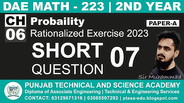 DAE MATH 223 Chapter 6 Short Question 7