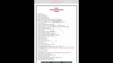 NSOU BDP EED 8 SUGGESTION 2023 | PDF LINK DESCRIPTION BOX | Rs. 100 FULL NOTES | EDUCATIVE EDUCATOR