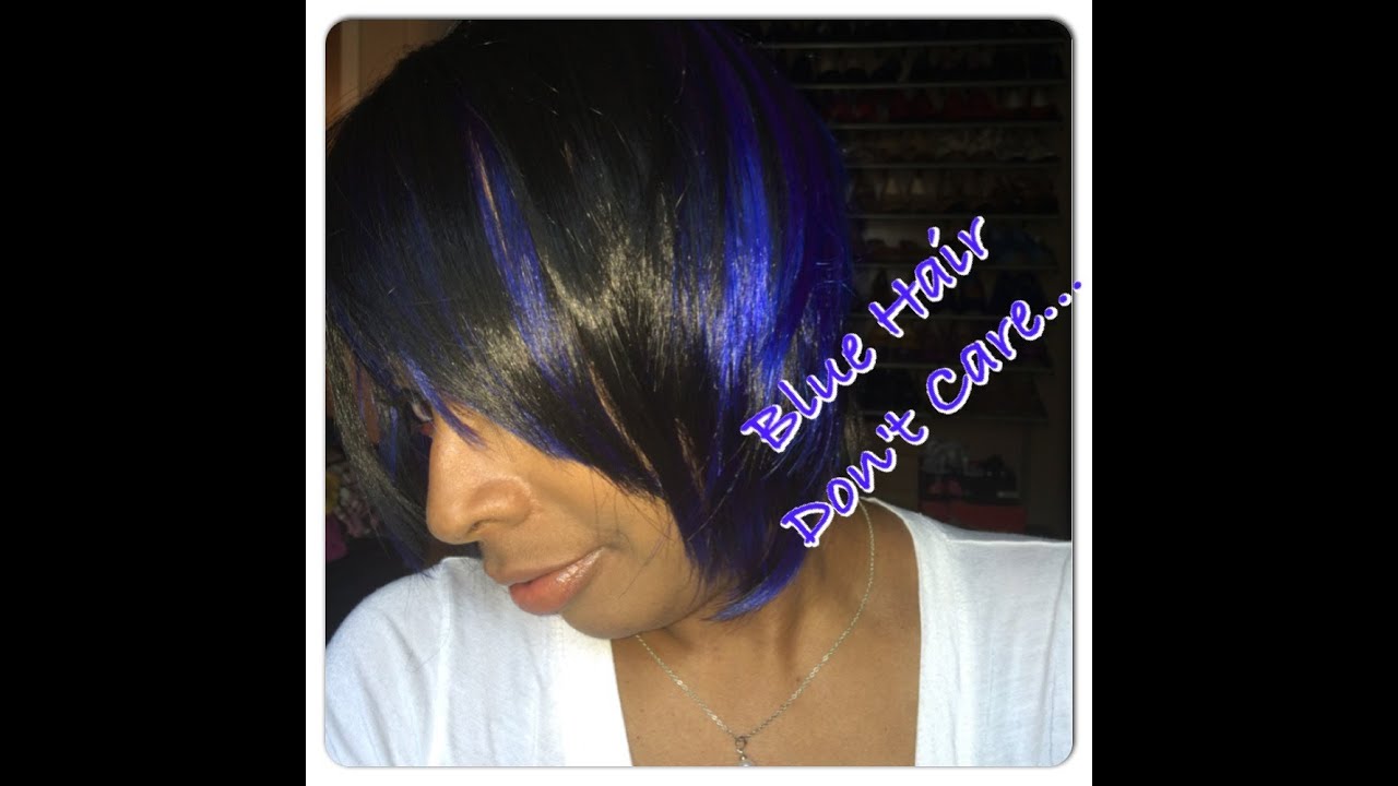 2. "Blue hair, don't care" - wide 2
