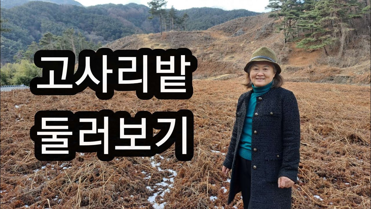 고사리재배를 하기위하여 한잎새농장방문 / 여성농업인 추천