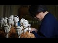 The process of making Japanese traditional dolls. Traditional crafts made in Kyoto for 1,000 years.