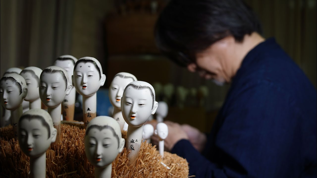 ひな人形を作るプロセス。京都で1000年前から作られる伝統的工芸