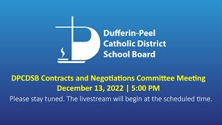 DPCDSB Board Meeting | December 13, 2022 7:00 PM