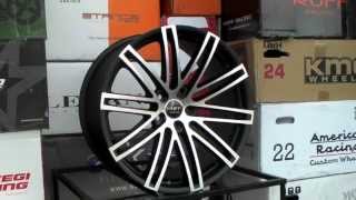 www.DUBSandTIRES.com Ruff Racing Wheels R955 955 20 Inch Black Machined Rims Custom Wheels & Tires